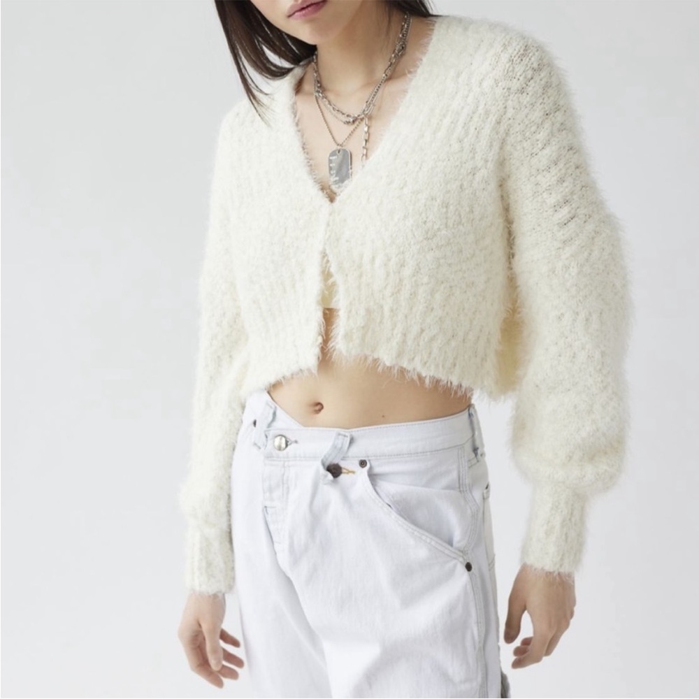 Fuzzy Urban Outfitters Cardigan Sweater